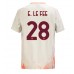 Maillot de foot AS Roma Enzo Le Fee #28 Extérieur vêtements 2024-25 Manches Courtes